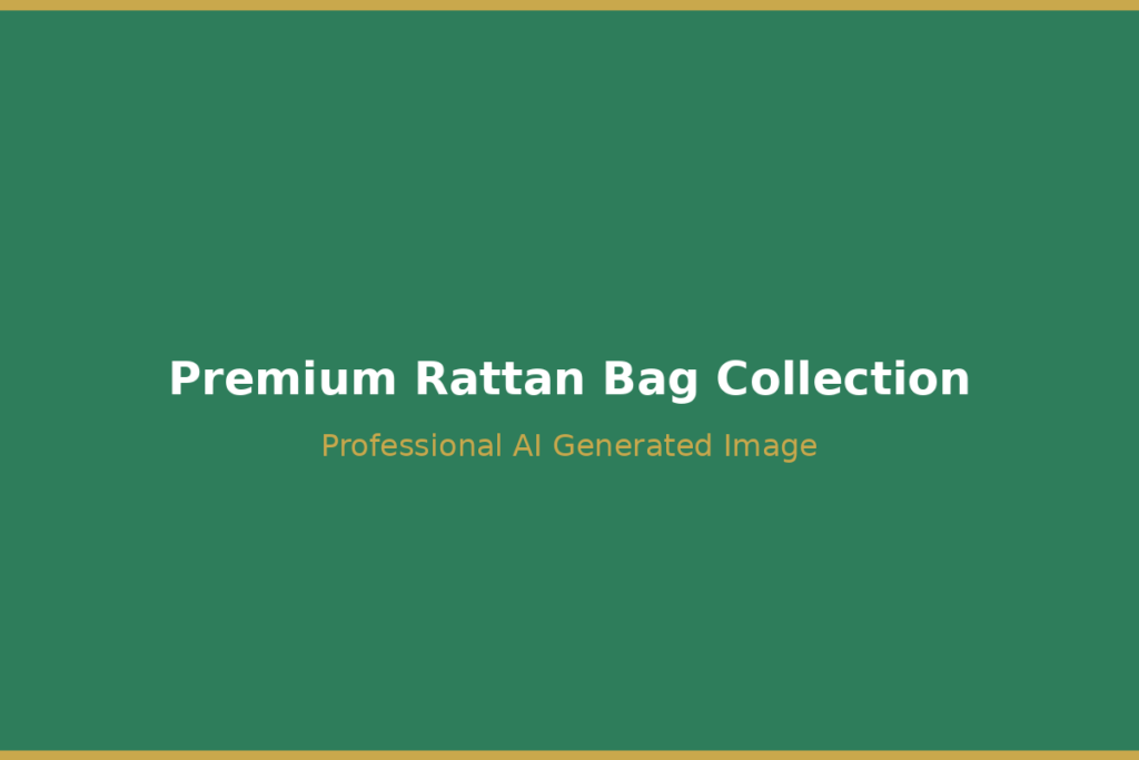 Collection of premium rattan bag styles including round oval tote and clutch bags
