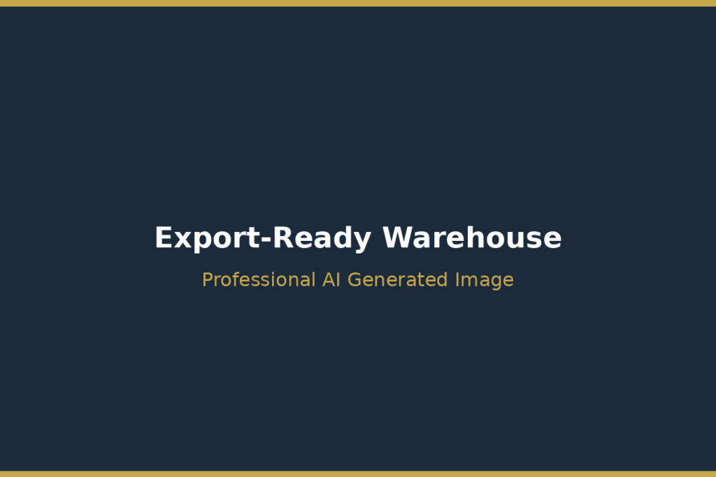 Warehouse showroom with wholesale rattan bags packaged for international export