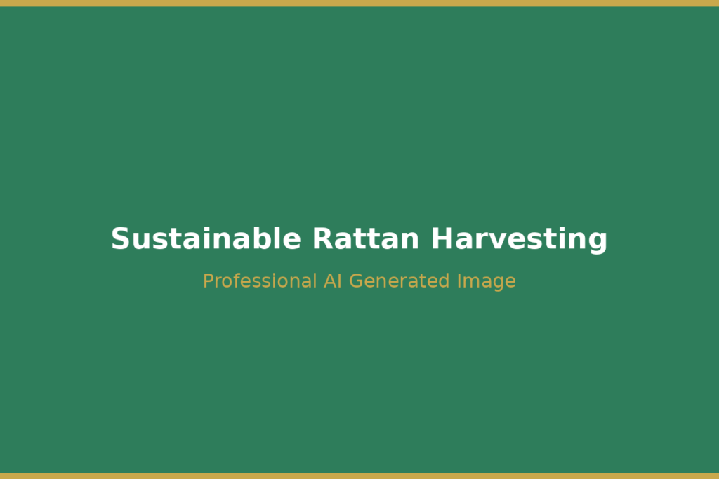 Sustainable rattan harvesting in Bali tropical environment for eco-friendly production